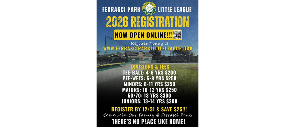 2026 Online Registration Is Now Open!!!